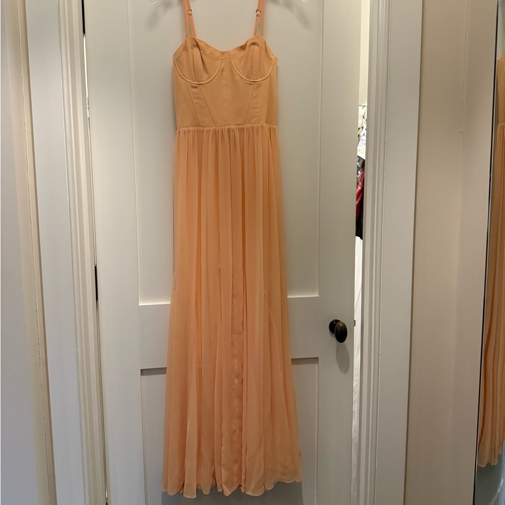 Alice + Olivia Peach Maxi Dress